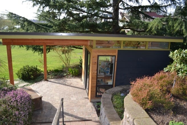 Relax With a Modern-Shed Sauna