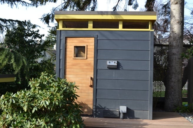 Relax With a Modern-Shed Sauna