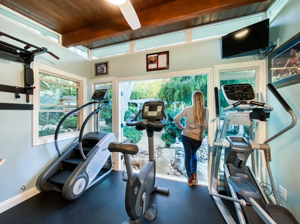 A Gorgeous Backyard Home Gym